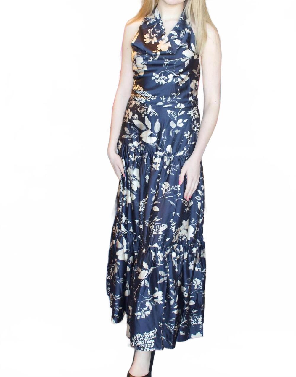 NEW DRESS FORUM finesse halter dress in multi
